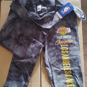 LA Lakers Concepts Sport Women's  size L 2020 NBA Finals Champions Burst Tie-Dy